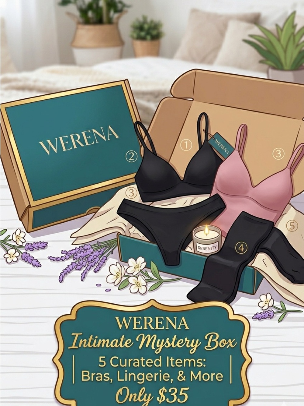 Women's Intimate Mystery Box - WERENA New see photos & details